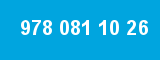 978 081 10 26 978 081 10 26